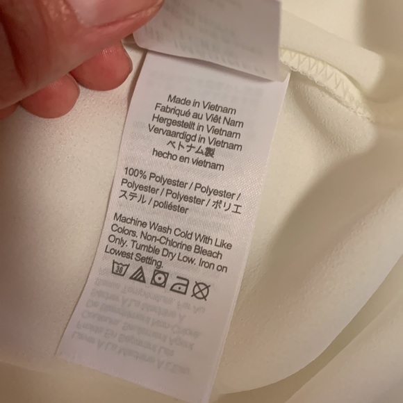 J. Crew NWT ruffle tie-neck ivory blouse - Picture 6 of 8